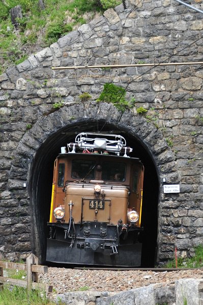 2019.06.11 RhB Ge 6-6 I 414 Albulabahn Krokodil Bahnfest Bergün (6)